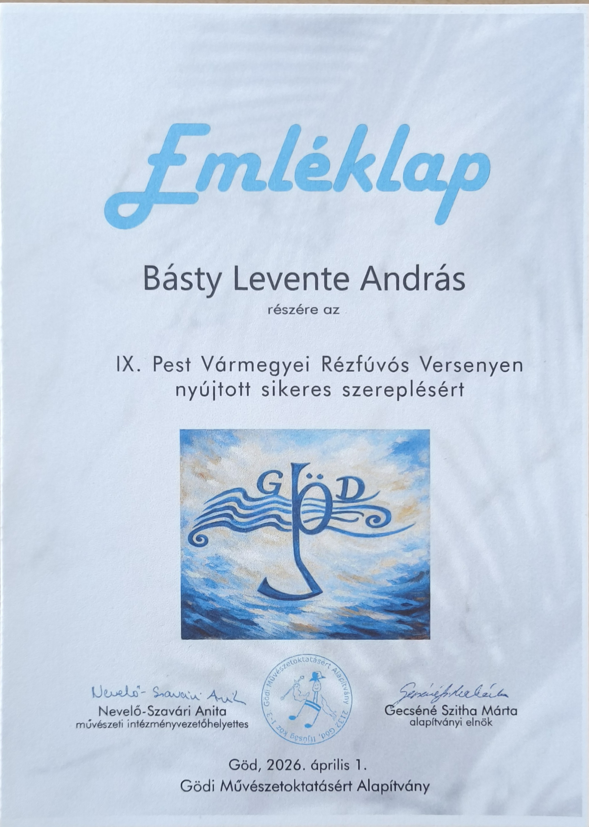 A IX. Pest Vármegyei Rézfúvós Versenyen jártunk