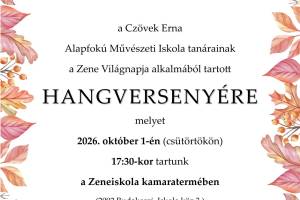 Meghívó a Zene Világnapja alkalmából